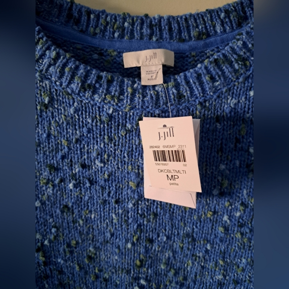 J. JILL SWEATER Long sleeves BRAND NEW size medium petite SOFT & COZY 42" chest - Picture 6 of 6